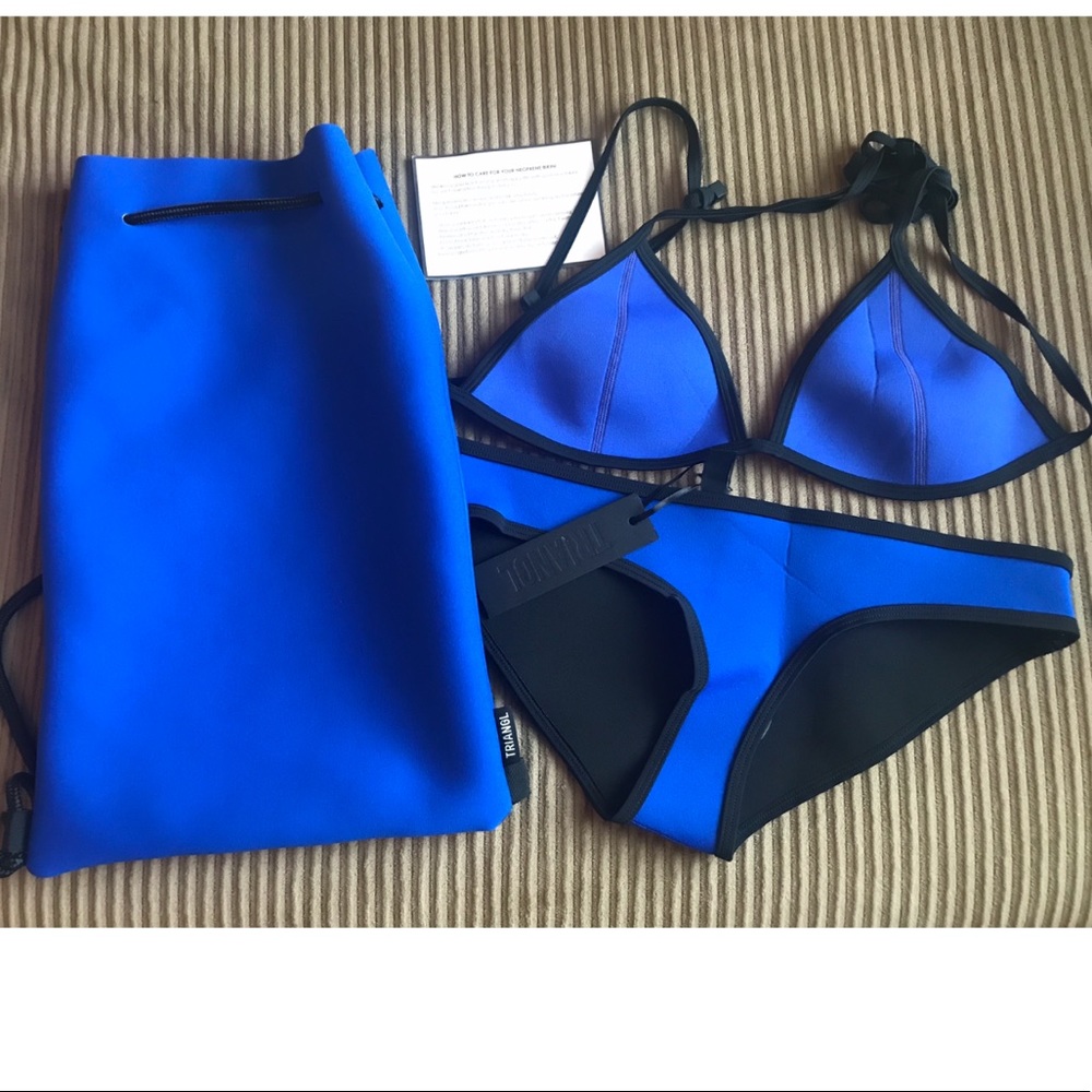 NWT Triangl Neoprene Bikini Triangle Top & Bottom